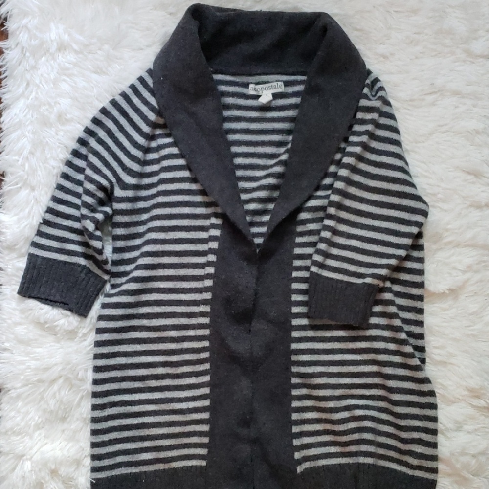 Shawl collared sweater